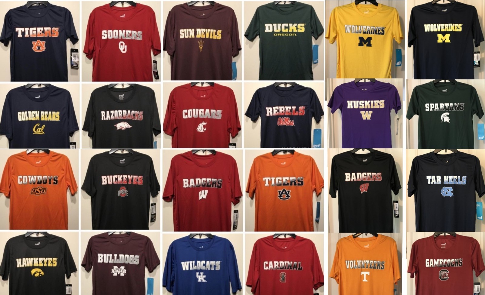 New Collegiate YOUTH Polyester T-shirt Boy's NCAA Tee Shirt College Kids  Sizes | eBay